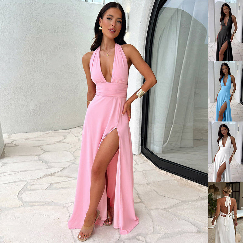 Halterneck - Maxi Jurk