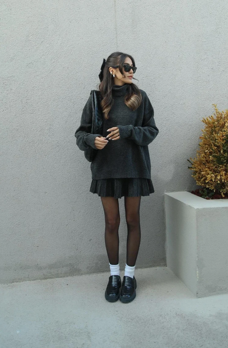 Naomi | Cozy Knitted Trui en Rok Set