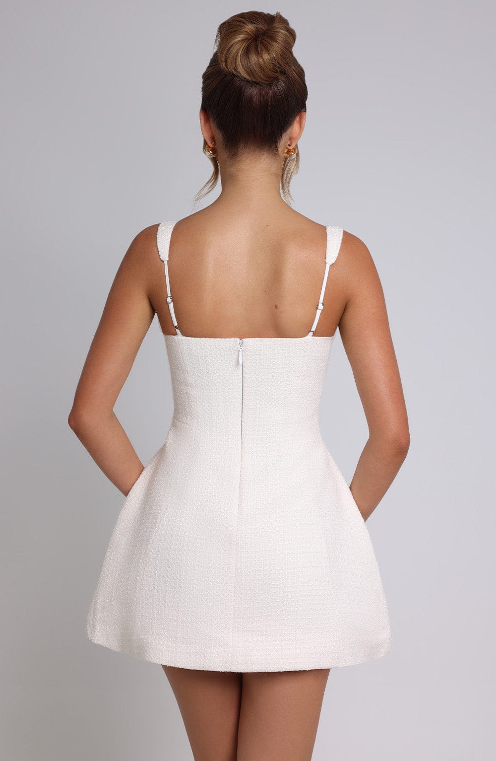 Bessie Mini Jurk - Ivory