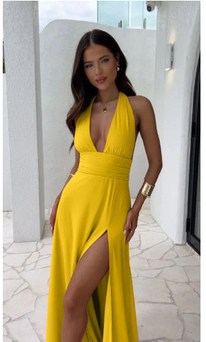 Halterneck - Maxi Jurk