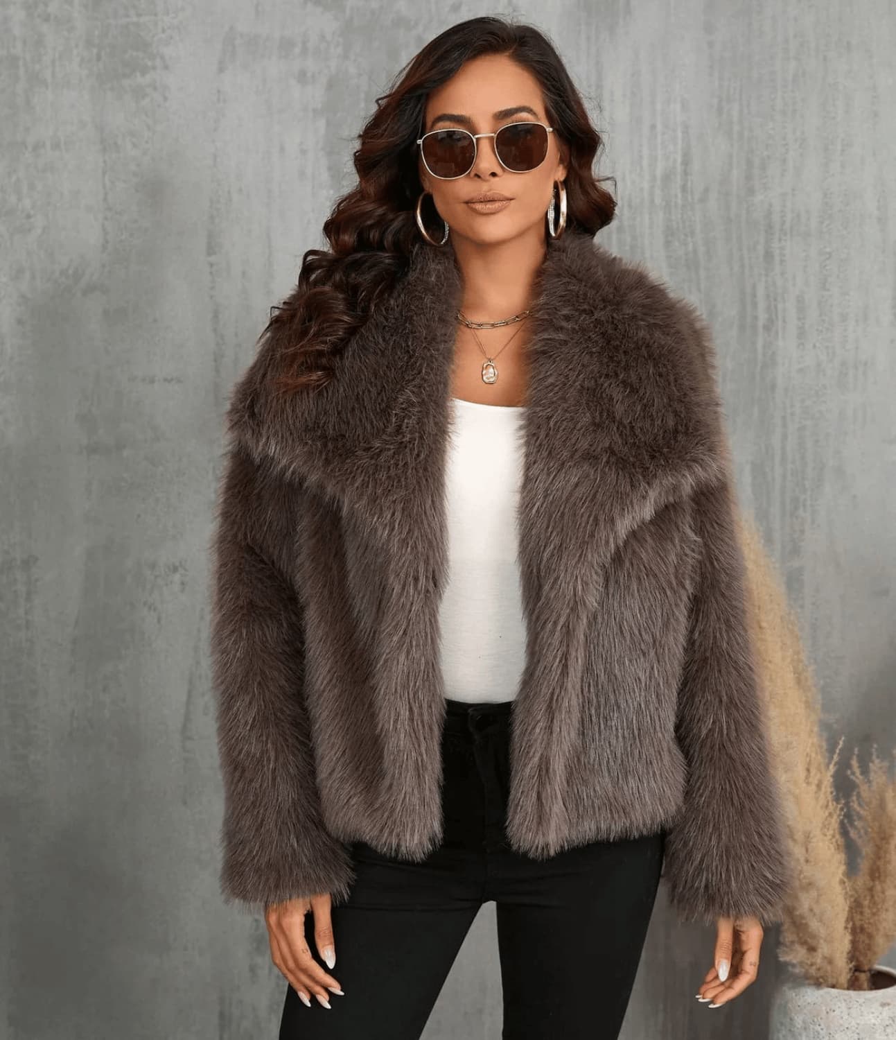Lune | Faux Fur Coat
