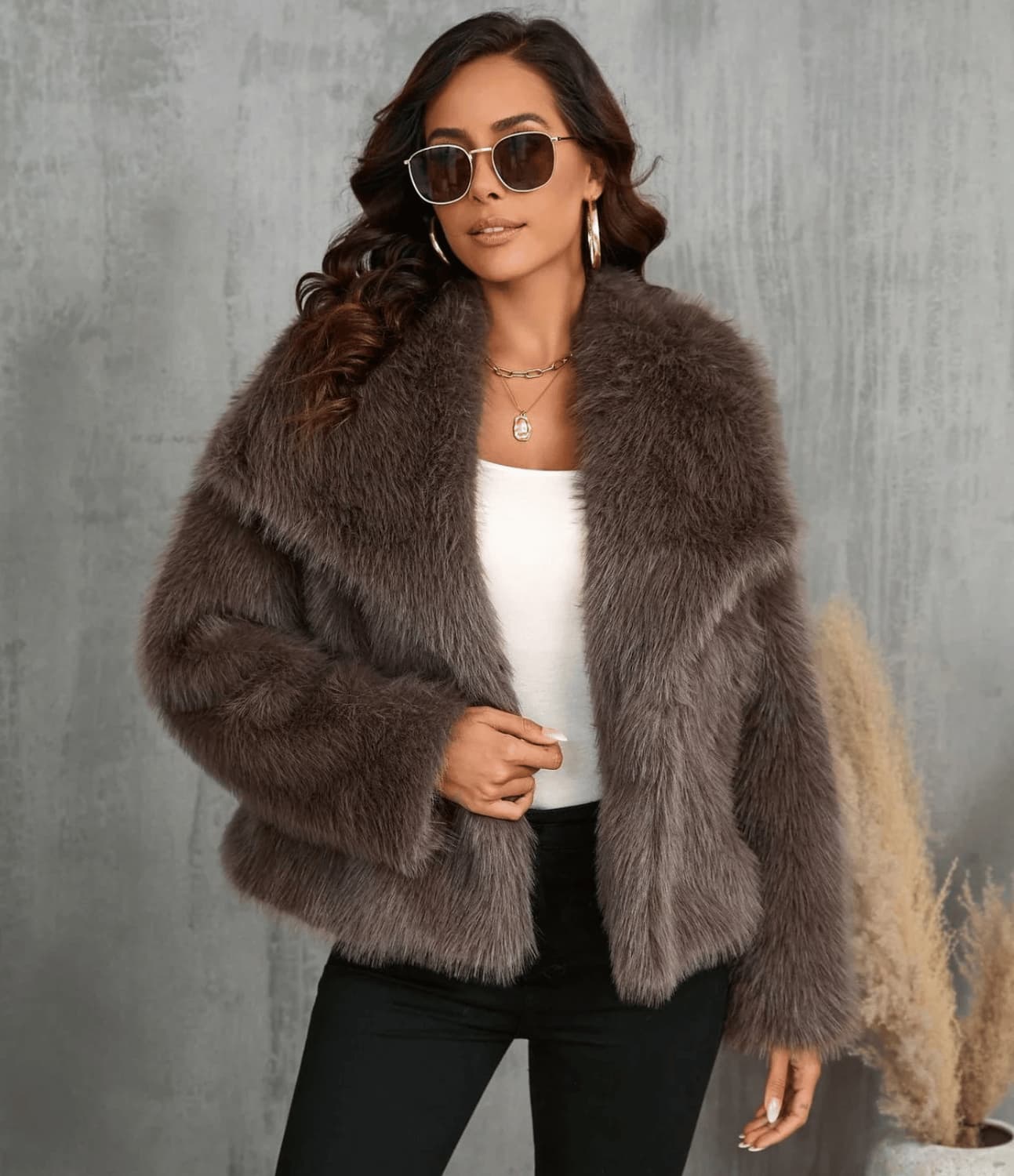 Lune | Faux Fur Coat