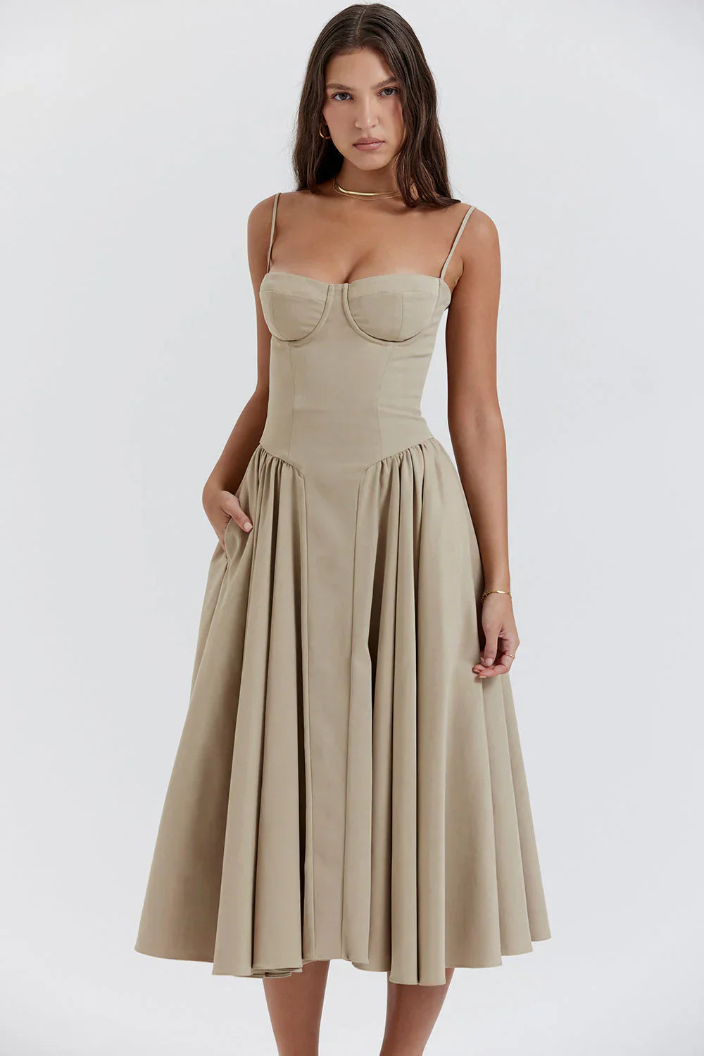 Corset Detail zomer jurk