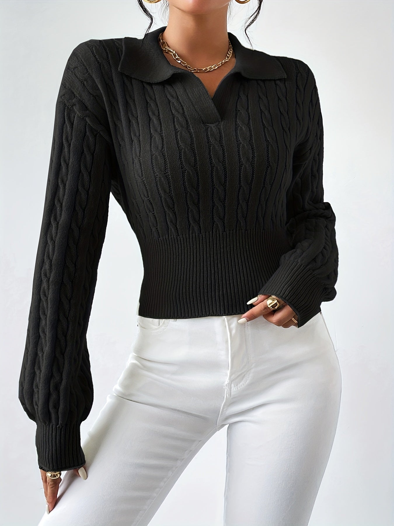 YunaWear | Elira Knit Polo Top