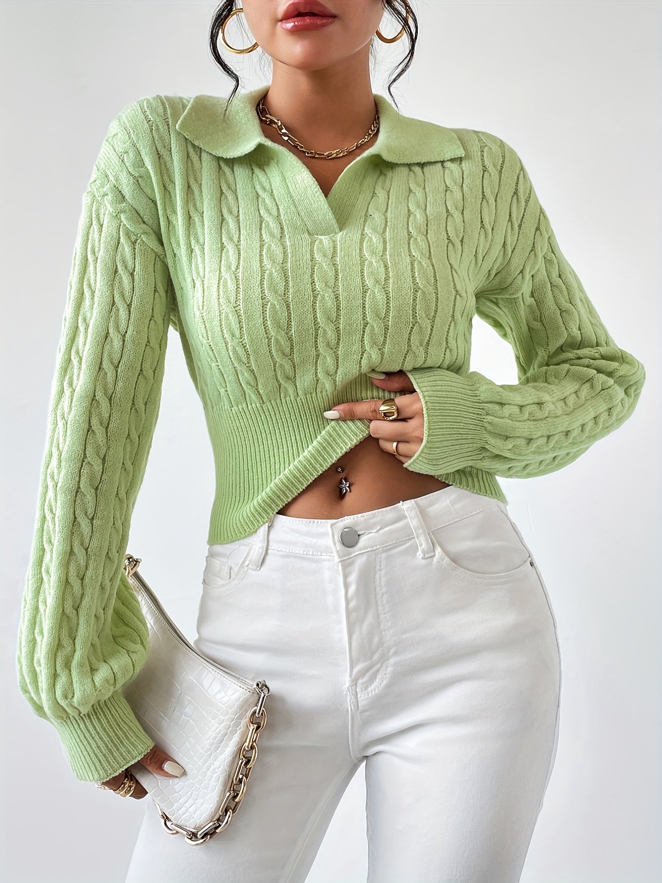 YunaWear | Elira Knit Polo Top