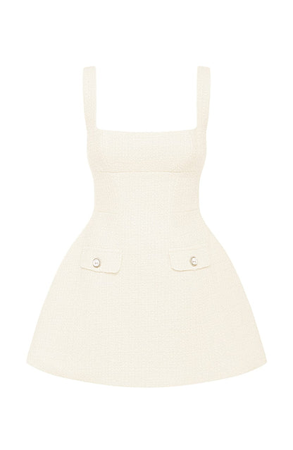 Bessie Mini Jurk - Ivory