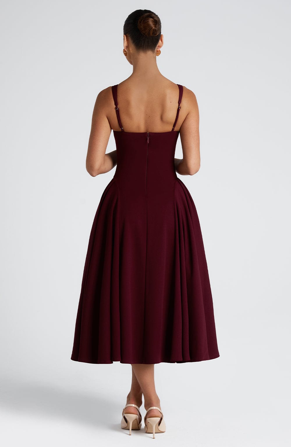 Betty Midi Jurk - Cherry