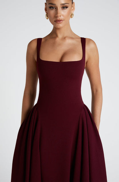 Betty Midi Jurk - Cherry