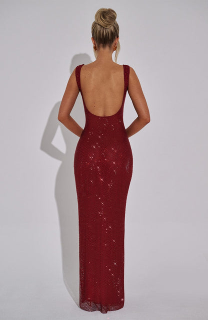 Vivienne – Elegante maxi glitter jurk