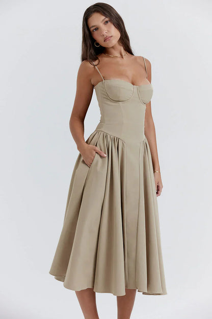 Corset Detail zomer jurk